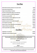Carte et menu de Aux Moulins à Poivre à Fains Veel — page 5