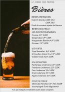Menu Ginkgo - Les bières