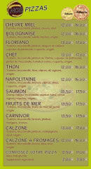 Carte et menu de Ekin Pizza à Thierville sur Meuse — Les pizzas suite