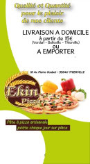 Carte et menu Ekin Pizzeria, Thierville sur Meuse