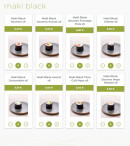 Menu Eat sushi - Maki black