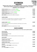 Menu L’indus - Entrées