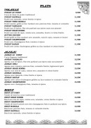Menu L’indus - Plats