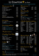Menu Le comptoir du port - Carte des boissons