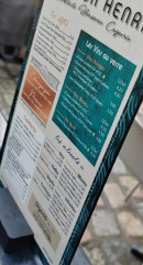 Menu Maison Henri - Les softs, vins au verres, ..