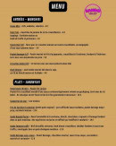 Menu Sando - Les entrées, plats et sandwichs,...