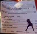 Menu The Pattern - Les bouteilles et champagnes