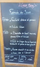 Menu Cafe Gamelle - Formule du jour 