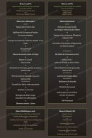 Menu l'Alhambra - les menus 