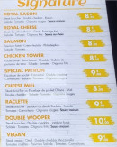Menu L'atelier de papa - Les signatures