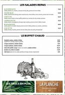 Menu La Grange Lorient - Les salades, buffet chaud et planche