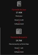 Menu Le Crystal - Les formules