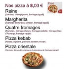 Menu Le délice - Les pizzas