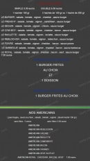 Menu Pizz'n'burger - Les burgers