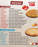 Menu Scar Food - Les pizzas