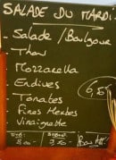 Menu Verylunch - Un exemple du salades du jour