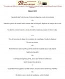 Menu Le bienvenue - Le menu 27.8 €