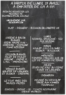 Menu Ô P’tit Bistrot - Exemple de menu  à emporter