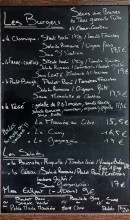 Menu 19B - La carte