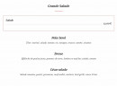 Menu Le boeuf qui fume - La grande salade
