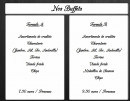 Menu Maison Cailloce - Buffets