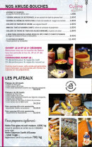 Carte et menu de Cuisine et Gourmandises à Saint Jean la Poterie — Les plateaux et amuse-buches