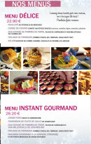 Carte et menu de Cuisine et Gourmandises à Saint Jean la Poterie — Les menus