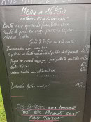 Carte et menu de Au Haz'Art De L'Oust à Saint Vincent sur Oust — L'ardoise