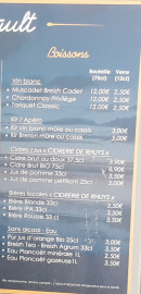 Carte et menu de Les Viviers Du Ruault à Sarzeau — Les boissons