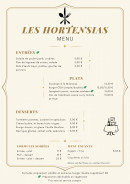 Menu Le Clos des Hortensias - Menu du mois de mai 2023