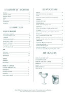 Menu L'Even - Les boissons