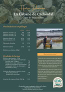 Carte et menu de La Cabane de Cadoudal à Locoal Mendon — La carte