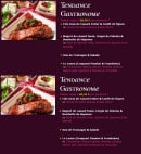 Menu Tendance plateaux - Autres tendances