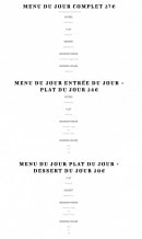 Carte et menu de Ô Saveurs de Penerf à Damgan — Les menus