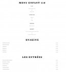 Carte et menu de Ô Saveurs de Penerf à Damgan — Les menu enfant, snacking, ...