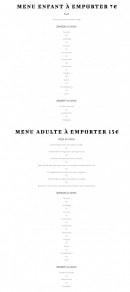 Carte et menu de Ô Saveurs de Penerf à Damgan — Les menus à emporter