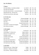 Menu Auberge du Rohan - Les vins