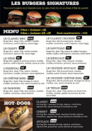 Menu Ben & Dami - Les burgers