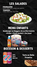 Menu Burger Kebab - Les salades, menu enfant et desserts,...