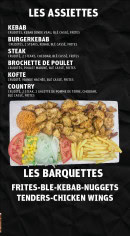 Menu Burger Kebab - Les assiettes et barquettes