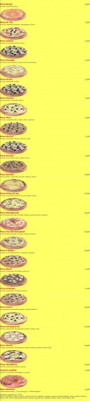 Menu Croq'O Pizzas - les pizzas