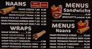 Menu Iqra snack et pizza - Les naans, wraps et menus