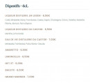 Menu Le Groupe - Les digestifs · 4cL