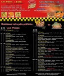 Menu Mega Pizza - Les pizzas, pâtes, entrées et tex-mex