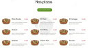 Menu Mondo Pizza - Les pizzas base crème fraiche