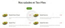 Menu Mondo Pizza - Les salades