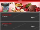 Menu Royal Pizza - Les glaces