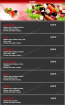 Menu Royal Pizza - Les salades