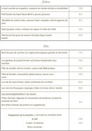 Carte et menu de Bistro des Canailles à Saint Julien les Metz — Les entrées et plats