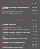 Menu Centrale pizza - Les pizzas suite